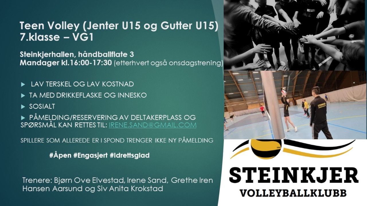 Vi har startet treningene for Teen/U15